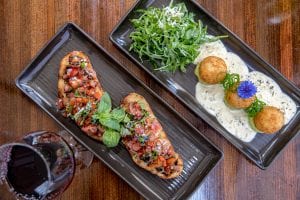 Bruschetta & arancini balls